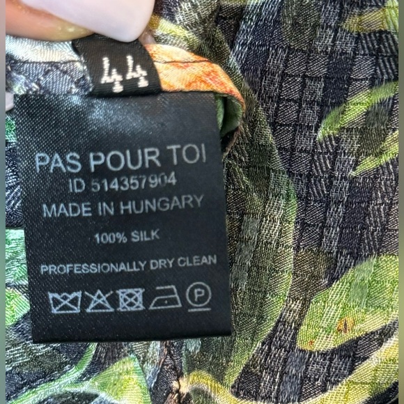 Dodo Bar Or 100% Silk Slip Long Maxi Dress Tropical Peacock Snake Print - Picture 5 of 5